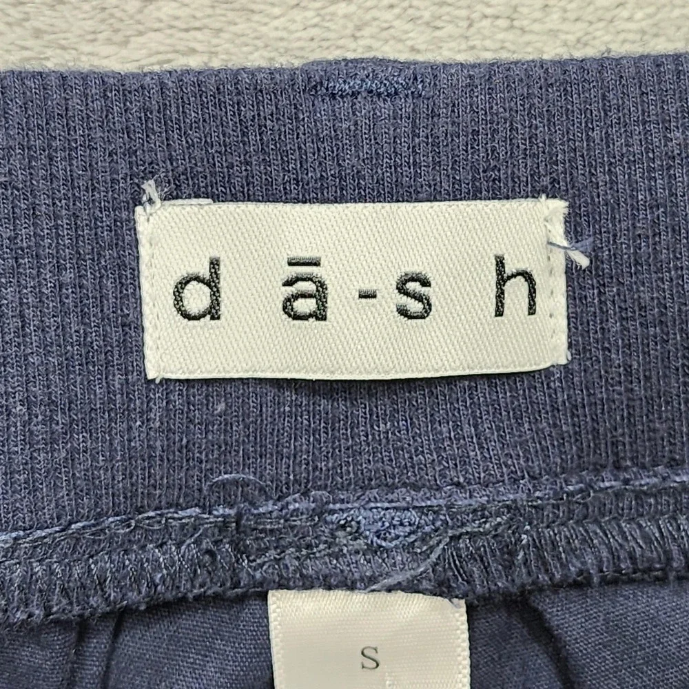 Dā-sh Shorts Mens S Blue Cargo Stretch Canvas Elastic Waist 10 Inseam Casual
